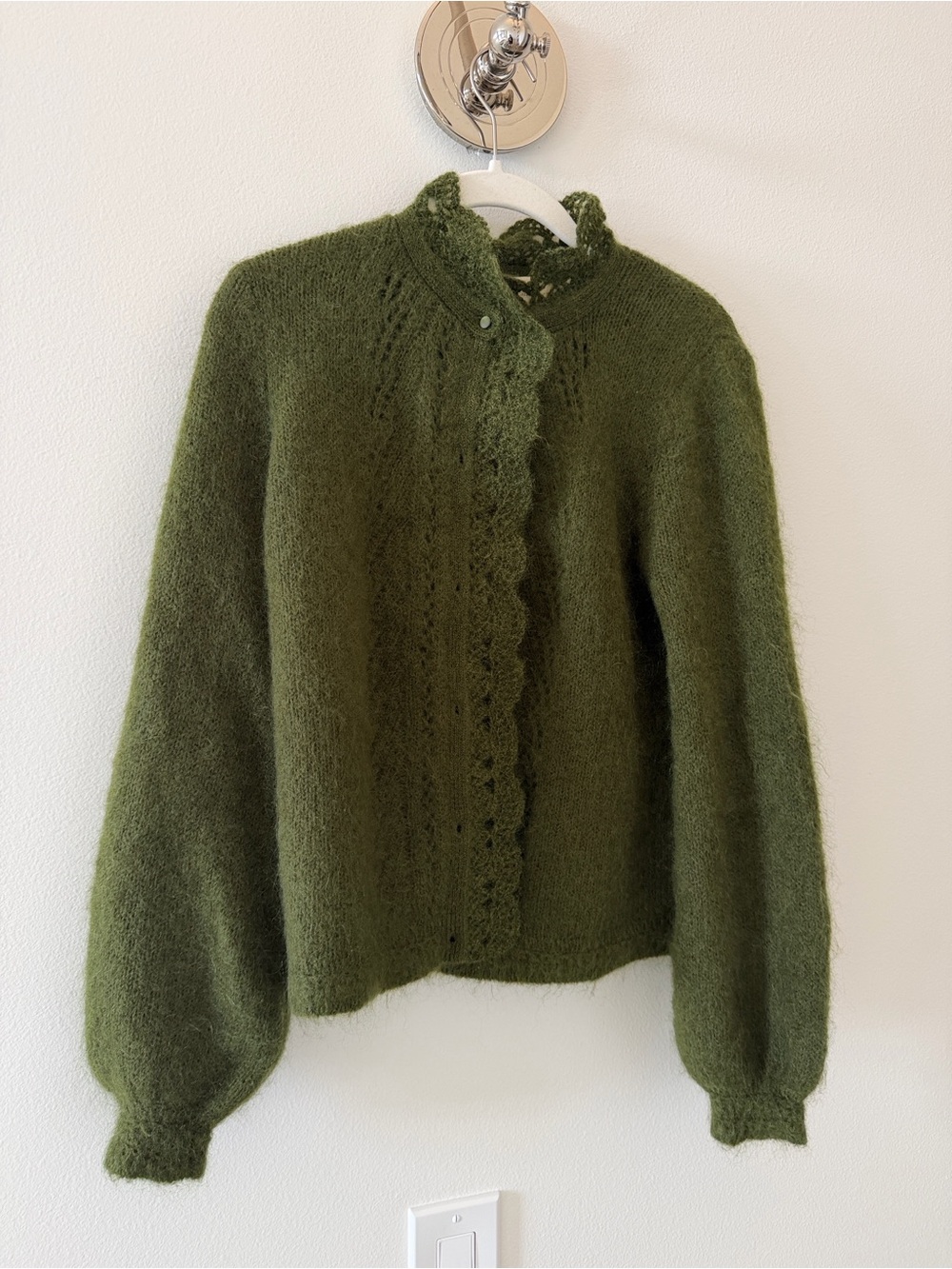 Sezane green Angie cardigan - Picture 3 of 6